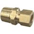 ProPlus Brass Male Adapter 3/8 in. Compression x 1/2 in. MIP Lead Free