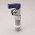 ProLine Series 1/2-in MIP x SWT Chrome-plated Brass Blue Handle Washing Machine Valve