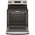 GE 30 in. 4 Burner Element Free-Standing Electric Range in Stainless Steel with Self Clean