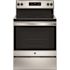 GE 30 in. 4 Burner Element Free-Standing Electric Range in Stainless Steel with Self Clean