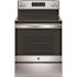 GE 30 in. 4 Burner Element Free-Standing Electric Range in Stainless Steel