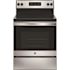 GE 30 in. 4 Burner Element Free-Standing Electric Range in Stainless Steel