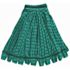 Rubbermaid Commercial Products Large Green Microfiber Tube Wet String Mop Head with 1 in. Head Band