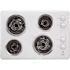 Whirlpool 30 in. Coil Electric Cooktop in White with 4 Burner Elements