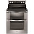 Whirlpool 6.7 cu. ft. 5 Burner Element Double Oven Electric Range with True Convection in Stainless Steel