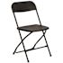 Black Plastic Contour Folding Chair
