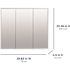 Zenna Home 30w X 26"H Surface Mount Wood Body Triview Beveled Mirror