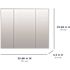 Zenna Home 36 W X 30 In H Surface-Mount Tri-View Bevel Mirror Medicine Cabinet
