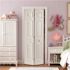 Masonite 18 in. x 80 in. Textured 6-Panel Primed White Hollow Core Composite Bi-Fold Door