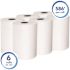 Scott White Slimroll Hard Roll Paper Towels with Fast-Drying Absorbency Pockets (6 Rolls/Case, 580 ft./Roll)
