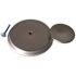 Anvil Mark CABINET KNOB AND BACKPLATE SATIN NICKEL