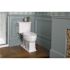 KOHLER Cachet Quiet-Close Elongated Closed Front Toilet Seat with Grip-Tight Bumpers in White
