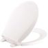 KOHLER Cachet Quiet-Close Round Closed Front Toilet Seat with Grip-Tight Bumpers in White