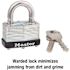 Master Lock 1-3/4 in. Laminated Steel Padlock with Breakaway Shackle