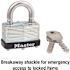 Master Lock 1-3/4 in. Laminated Steel Padlock with Breakaway Shackle
