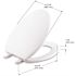 KOHLER Brevia Elongated Closed Front Toilet Seat with Quick-Release Hinges in White