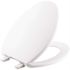 KOHLER Brevia Elongated Closed Front Toilet Seat with Quick-Release Hinges in White