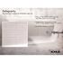 KOHLER Villager 60 in. x 30.25 in. Soaking Bathtub with Left-Hand Drain in White