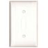 Leviton White 1-Gang Toggle Wall Plate (1-Pack)