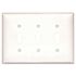 Leviton White 3-Gang Toggle Wall Plate (1-Pack)