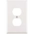 Leviton White 1-Gang Duplex Wall Plate