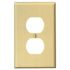 Leviton 1-Gang Duplex Outlet/Receptacle Nylon Midway/Midsize Wall Plate (1-Pack) 00PJ8-IG