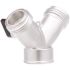 Melnor 2-Way Y Shut-Off Metal Hose Connector