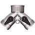 Melnor 2-Way Y Shut-Off Metal Hose Connector