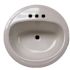 Bootz Industries Laurel Round Drop-In Bathroom Sink in White