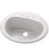 Bootz Industries Azalea Self-Rimming Oval Bathroom Sink in White