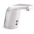 KOHLER Sculpted Commercial Battery-Powered Single Hole Touchless Bathroom Faucet in Polished Chrome