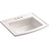 KOHLER Archer 22-5/8 in. Drop-In Vitreous China Bathroom Sink with Overflow Drain in White
