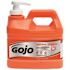GoJo NATURAL ORANGE Pumice Hand Cleaner, 1/2 Gallon Quick Acting Lotion Hand Cleaner with Pumice Pump Bottle