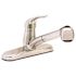 ProPlus Single-Handle Non-Metallic Pull-Out Sprayer Kitchen Faucet in Brushed Nickel