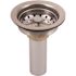 DuraPro Stainless Steel Sink Strainer with Brass Tailpiece in Chrome-Plated
