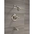 Delta Classic 1-Handle Wall Mount Tub and Shower Faucet Trim Kit in Stainless (Valve Not Included)