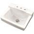 Gerber West Point 12 in. Space Saver Wall Hung Sink Basin in White