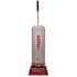 Commercial, Bagged, Corded, Replaceable Filter, Professional Upright Vacuum Cleaner for Carpet and Hard Floor, Red/Gray