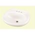 Gerber 20 in. x 18 in. Gerber Bathroom Pedestal Sink Bowl China in White