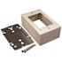 Legrand Wiremold 1-Gang Dual-Channel Steel Device Box Fitting, Ivory