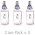 Advanced Hand Sanitizer Green Certified Gel, Fragrance Free, 1200 mL Refill for ADX-12 Push-Style Dispenser (Pack of 3)