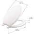 KOHLER Stonewood Elongated Closed Front Toilet Seat in White