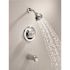 Delta Classic 1-Handle Wall Mount Tub and Shower Faucet Trim Kit in Chrome (Valve Not Included)