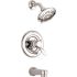 Delta Innovations 1-Handle Wall Mount Tub and Shower Faucet Trim Kit in Chrome (Valve Not Included)