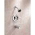 Delta Classic 1-Handle Wall Mount Tub and Shower Faucet Trim Kit in Chrome (Valve Not Included)