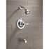 Delta Classic 1-Handle Wall Mount Tub and Shower Faucet Trim Kit in Chrome (Valve Not Included)