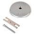 Watco 1-Hole Bathtub Overflow Plate Kit in Chrome Plated