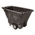 Rubbermaid Commercial Products 1/2 cu. yd. Capacity Black Structural Foam Standard Duty Tilt Truck