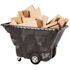 Rubbermaid Commercial Products 1/2 cu. yd. Capacity Black Structural Foam Standard Duty Tilt Truck