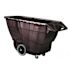 Rubbermaid Commercial Products 1 cu. yd. Capacity Black Structural Foam Heavy-Duty Tilt Truck